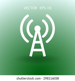 Icono plano de wifi