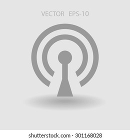 Icono plano de wifi