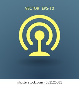 Flachbild-Icon für WiFi