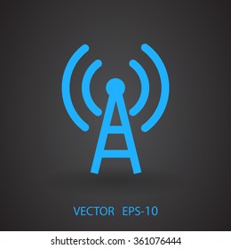 Icono plano de wifi
