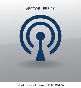 Flachbild-Icon für WiFi