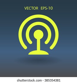 Ícone plano de wifi