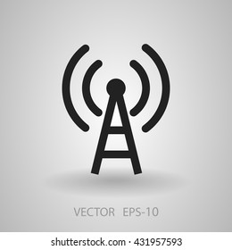 Icono plano de wifi