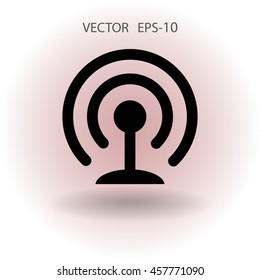 Icono plano de wifi