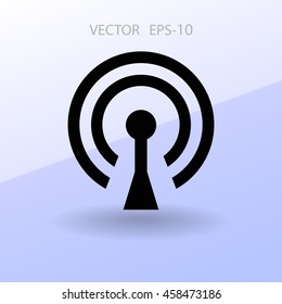 Flachbild-Icon für WiFi