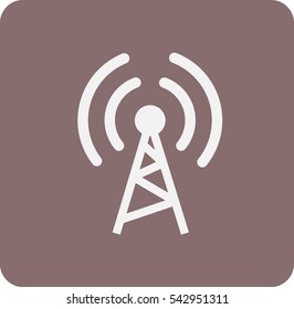 Flat icon of wifi
