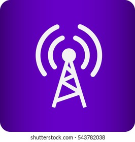Flat icon of wifi
