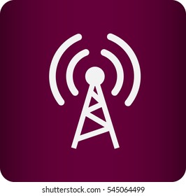 Flat icon of wifi