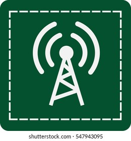 Flat icon of wifi