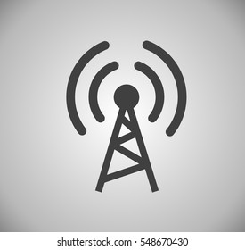 Flat icon of wifi