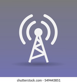 Flat icon of wifi