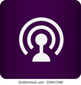 Flat icon of wifi