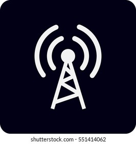 Flat icon of wifi