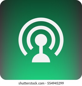 Flat icon of wifi