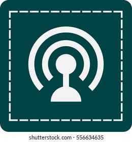 Flat icon of wifi