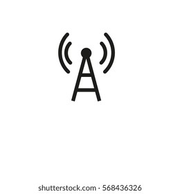 Flat icon of wifi . vector illustration