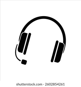 Flat Icon Wireless Gaming Headphone High Quality and Editable Vector Illustration For Modern Technology Design Theme