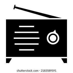 Flat icon of the wireless radio