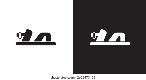 Flat icon of women's shoes. Sandals shoes vector illustration icon. Fashion icon on black and transparent background. Fashion icon.