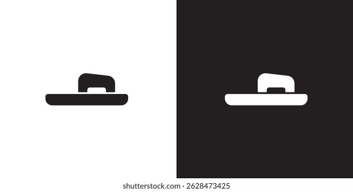 Flat icon of women's shoes. Sandals shoes vector illustration icon. Fashion icon on black and transparent background. Fashion icon.