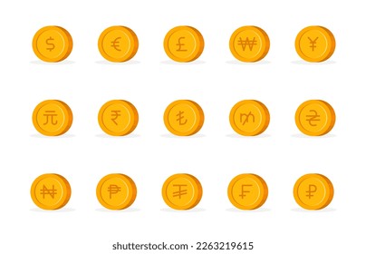 Icono plano ahorrando dinero, mano, moneda de ahorro. ilustración vectorial
