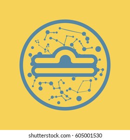 flat icon Zodiac sign Libra