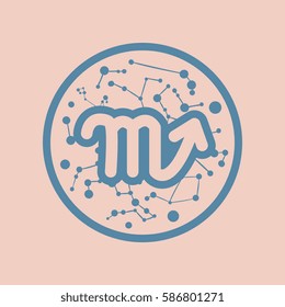 flat icon Zodiac signs Scorpio