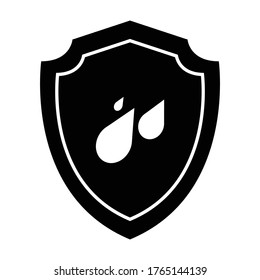 Flat iconic Shield design for app or etc

