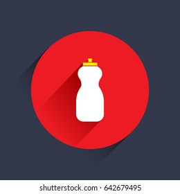 flat icon.protein bottle sign