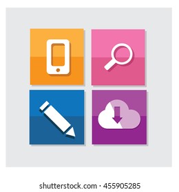 flat icons