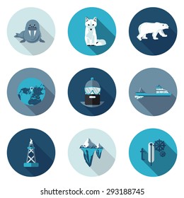 flat icons Arctic