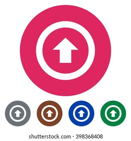 Flat icons up arrow for Web, Mobile and business
