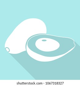 flat icons for Avocado,fruit,vector illustrations