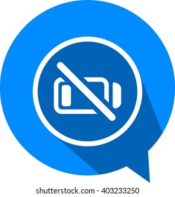 Flat icons battery uncharged for Web, Mobile and business