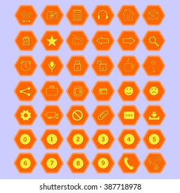 A flat icons for beekeeping