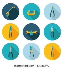 flat icons bench tools in vector format eps10