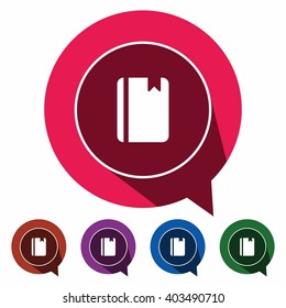 Flat icons booklet for Web, Mobile and business