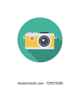 flat icons for camera ,vector illustrations