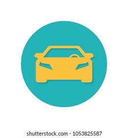 flat icons for car front,vector illustrations