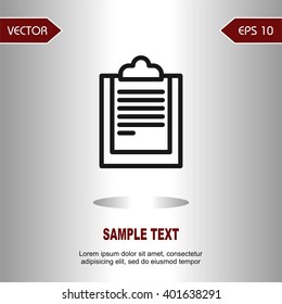 Flat icons clipboard for Web, Mobile and business