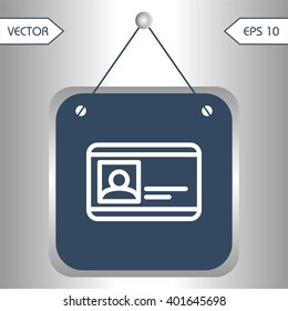 Flat icons college student card for Web, Mobile and business