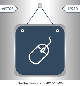 Flat icons computer mouse for Web, Mobile and business