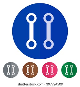 Flat icons electric connector for Web, Mobile and business