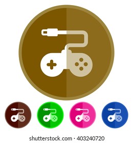 Flat icons game controller for Web, Mobile and business