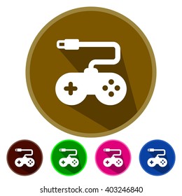 Flat icons game controller for Web, Mobile and business