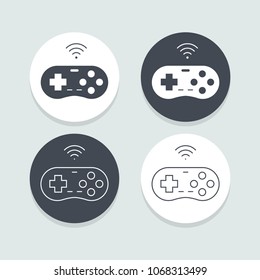 flat icons for Game controller,vector illustrations