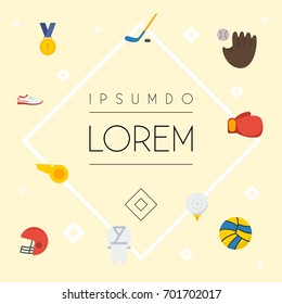 Flat Icons Golf, Volleyball, Blower And Other Vector Elements. Set Of Activity Flat Icons Symbols Also Includes Glove, Kimono, Sport Objects.