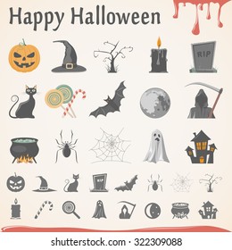 Flat Icons - Halloween