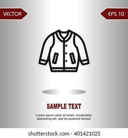 Flat icons jacket for Web, Mobile and business