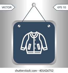 Flat icons jacket for Web, Mobile and business